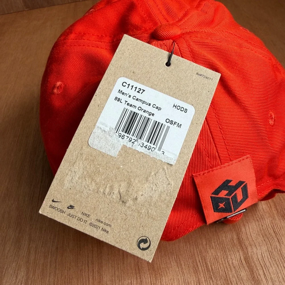 Nike Houston Dash Campus Cap Hat Orange NEW embroidered patch streetwear golf